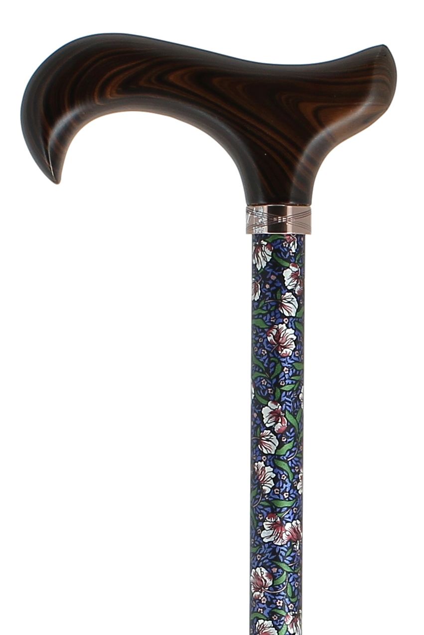 Canne réglable motifs fleurs 2265