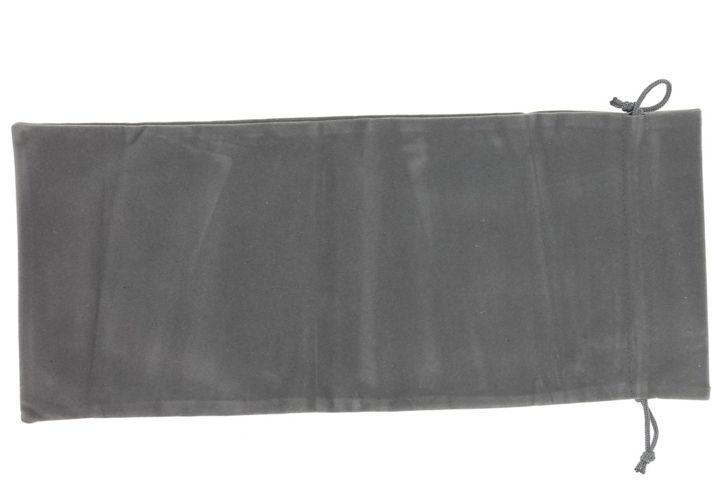 Pochette en velour gris pour canne ou parapluie pliant