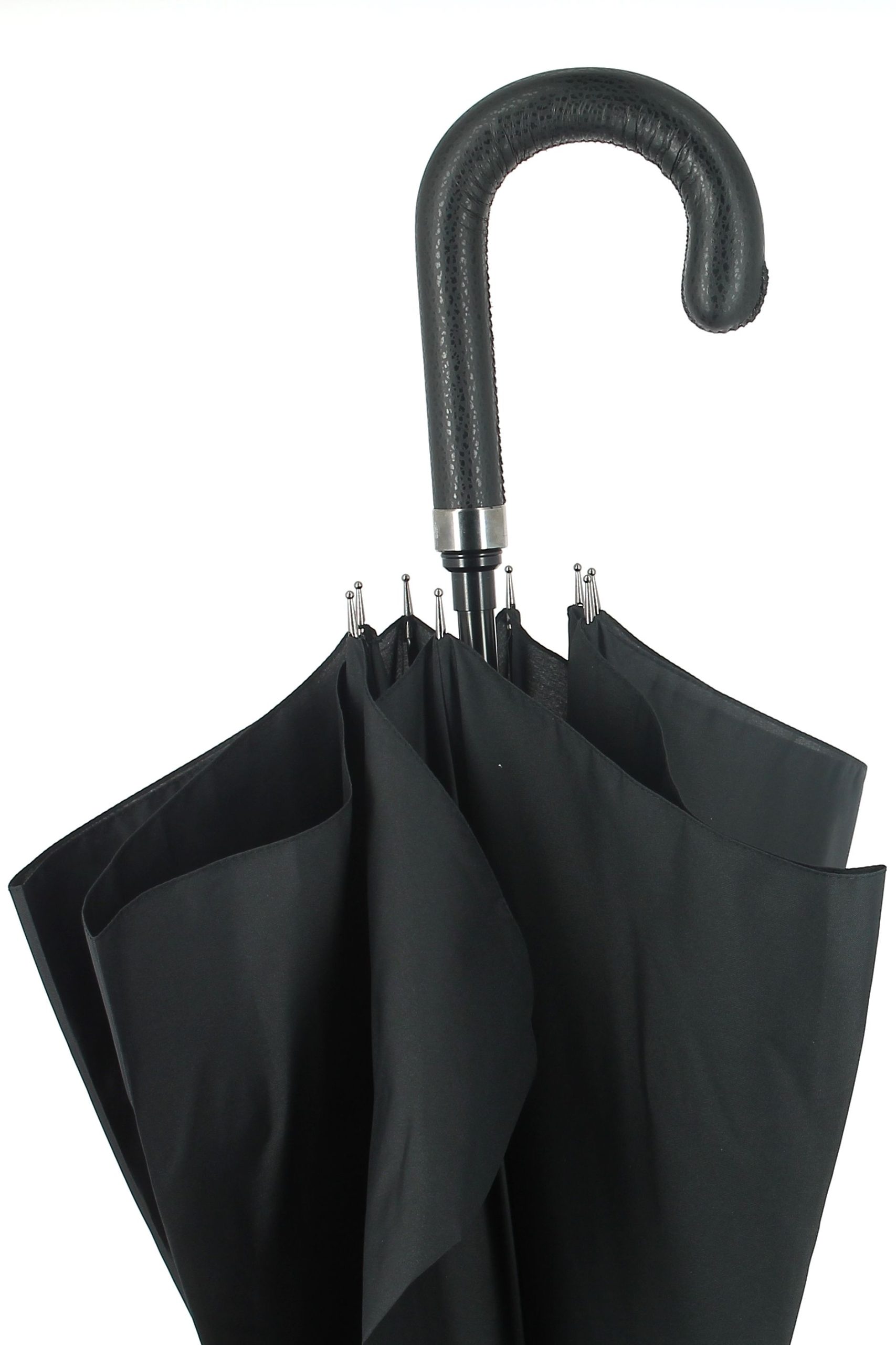 Parapluie épée avec poignée cuir noir