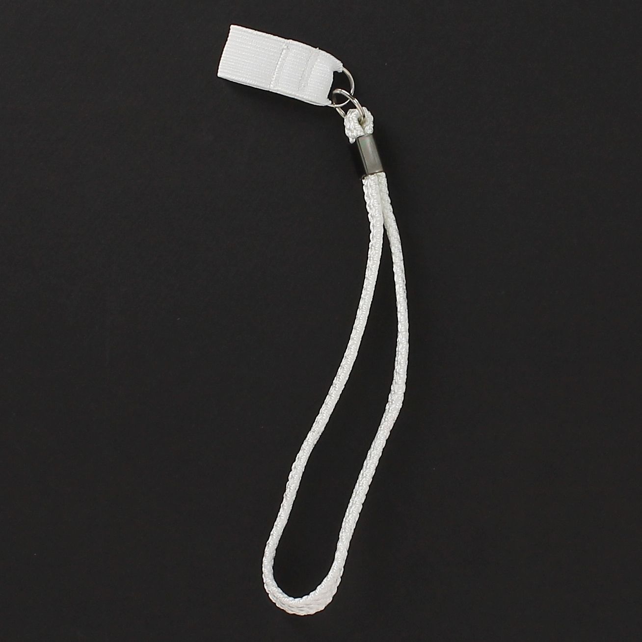 Dragonne en étoffe blanche, avec élastique