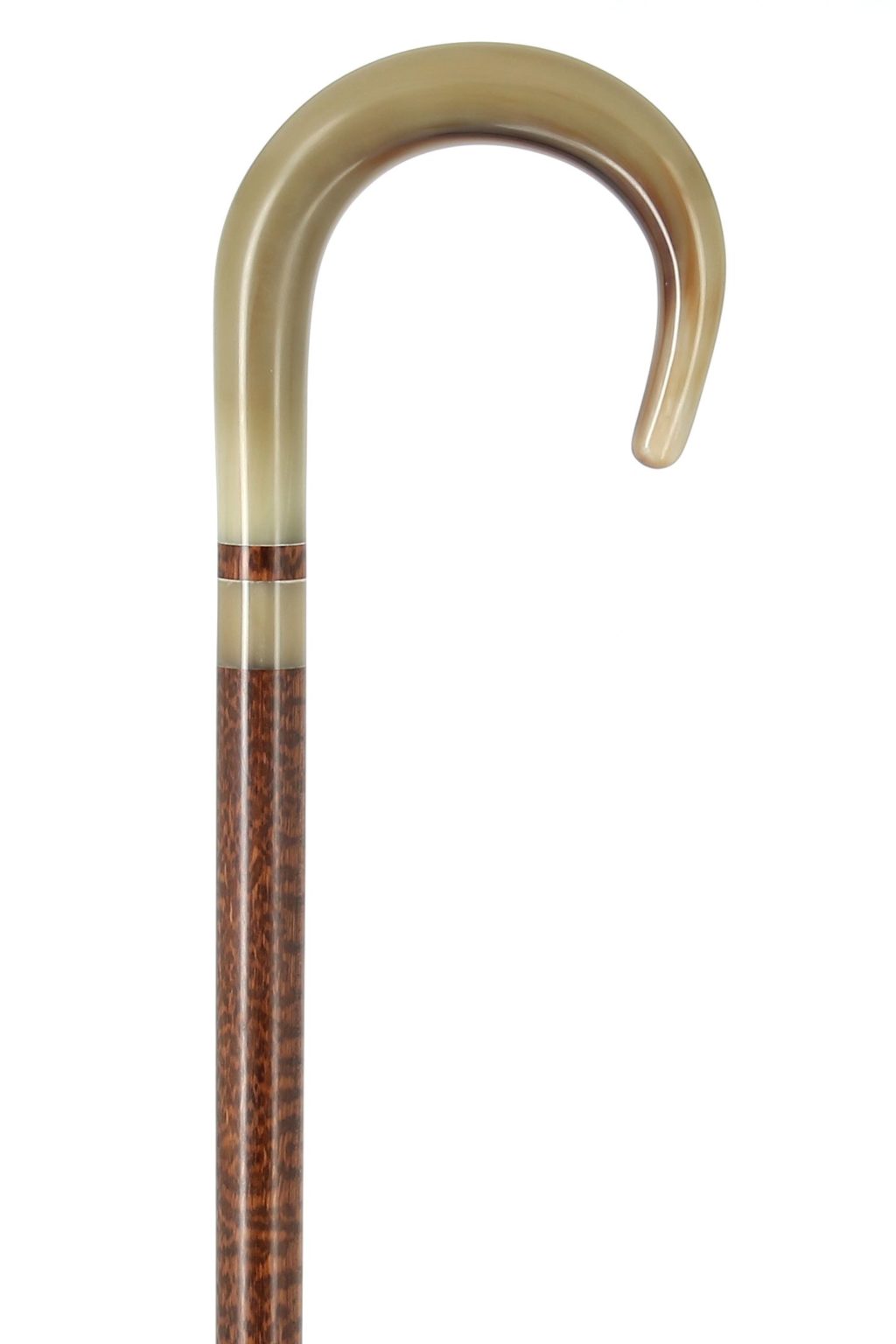 Courbe en corne blonde sur bâton en amourette